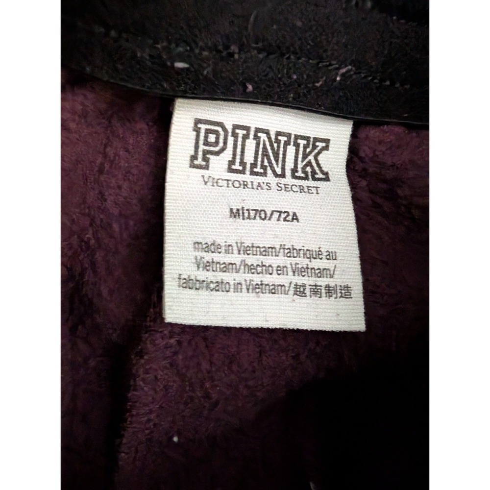 PINK Victoria's Secret Burgundy Jogger Sweatpants Women's Medium Athleisure - Picture 3 of 10